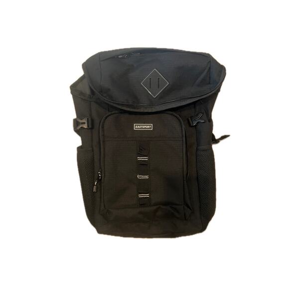 EastSport Top Loading Black Backpack - Picture 1 of 4